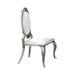 Anchorage Oval Back Side Chairs Cream and Chrome (Set of 2) - Furniture Land (Milwaukee, WI)