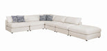 Serene Upholstered Rectangular Ottoman Beige - Furniture Land (Milwaukee, WI)