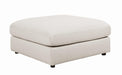 Serene Upholstered Rectangular Ottoman Beige - Furniture Land (Milwaukee, WI)