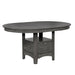Lavon Dining Table with Storage Medium Grey - Furniture Land (Milwaukee, WI)