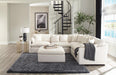 Hobson Cushion Seat Ottoman Off-White - Furniture Land (Milwaukee, WI)