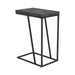 Carly Expandable Chevron Rectangular Accent Table Grey - Furniture Land (Milwaukee, WI)
