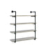 Elmcrest 40-inch Wall Shelf Black and Grey Driftwood - Furniture Land (Milwaukee, WI)