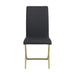 Carmelia Upholstered Side Chairs Black (Set of 4) - Furniture Land (Milwaukee, WI)