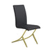 Carmelia Upholstered Side Chairs Black (Set of 4) - Furniture Land (Milwaukee, WI)