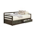 Sorrento 2-drawer Twin XL Daybed with Extension Trundle Grey - Furniture Land (Milwaukee, WI)