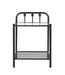 Livingston 1-shelf Nightstand with Glass Top Dark Bronze - Furniture Land (Milwaukee, WI)