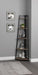 Jacksonville 5-tier Corner Bookcase Aged Walnut - Furniture Land (Milwaukee, WI)