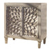Clarkia Accent Cabinet with Floral Carved Door White - Furniture Land (Milwaukee, WI)