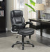 Nerris Adjustable Height Office Chair with Padded Arm Grey and Black - Furniture Land (Milwaukee, WI)