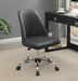 Althea Upholstered Tufted Back Office Chair Grey and Chrome - Furniture Land (Milwaukee, WI)
