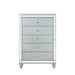 Gunnison 5-drawer Chest Silver Metallic - Furniture Land (Milwaukee, WI)