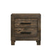 Woodmont 2-drawer Nightstand Rustic Golden Brown - Furniture Land (Milwaukee, WI)