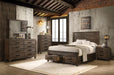 Woodmont 5-drawer Chest Rustic Golden Brown - Furniture Land (Milwaukee, WI)
