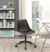 Carnell Adjustable Height Office Chair with Casters Brown and Rustic Taupe - Furniture Land (Milwaukee, WI)