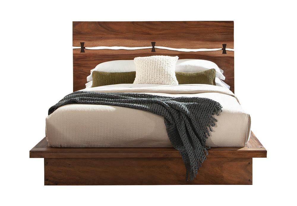 Winslow California King, E.King & Queen Bed Smokey Walnut and Coffee Bean - Furniture Land (Milwaukee, WI)