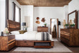 Winslow California King, E.King & Queen Bed Smokey Walnut and Coffee Bean - Furniture Land (Milwaukee, WI)