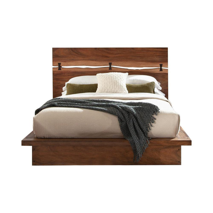 Winslow California King, E.King & Queen Bed Smokey Walnut and Coffee Bean - Furniture Land (Milwaukee, WI)