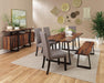 Ditman Live Edge Dining Bench Grey Sheesham and Black - Furniture Land (Milwaukee, WI)