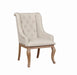 Brockway Tufted Arm Chairs Cream and Barley Brown (Set of 2) - Furniture Land (Milwaukee, WI)