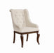 Brockway Tufted Arm Chairs Cream and Antique Java (Set of 2) - Furniture Land (Milwaukee, WI)