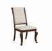 Brockway Tufted Dining Chairs Cream and Antique Java (Set of 2) - Furniture Land (Milwaukee, WI)