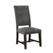 Twain Upholstered Side Chairs Warm Grey (Set of 2) - Furniture Land (Milwaukee, WI)
