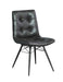 Aiken Tufted Dining Chairs Charcoal (Set of 4) - Furniture Land (Milwaukee, WI)