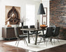 Aiken Tufted Dining Chairs Charcoal (Set of 4) - Furniture Land (Milwaukee, WI)