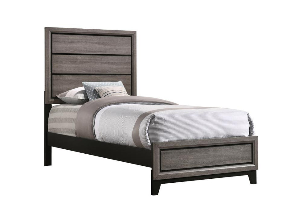 Watson Full & Twin Panel Bed Grey Oak - Furniture Land (Milwaukee, WI)