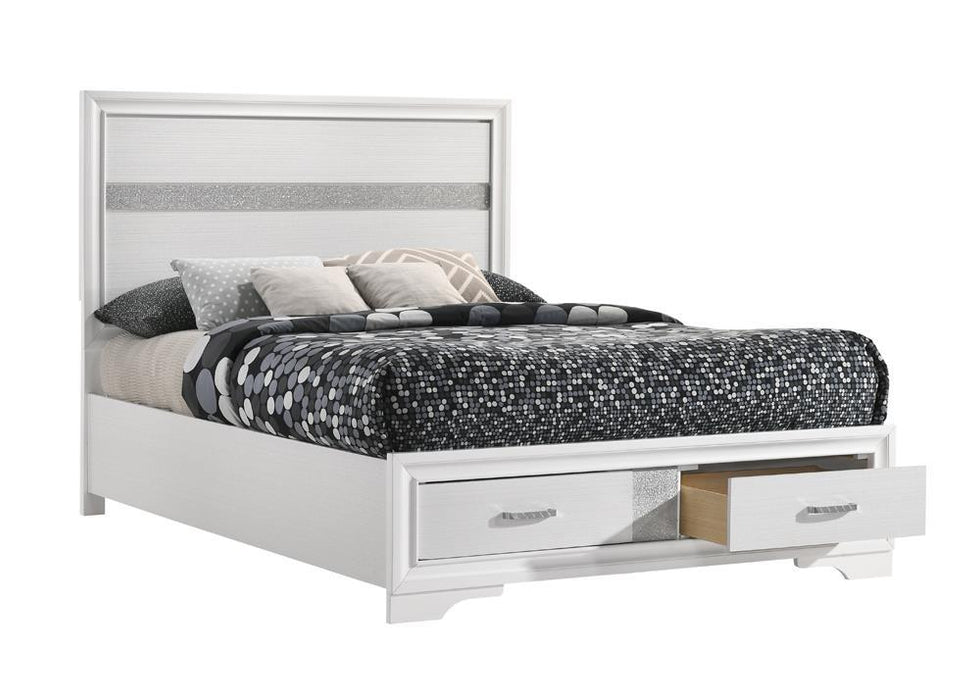Miranda Full & Twin Storage Bed White - Furniture Land (Milwaukee, WI)