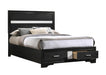Miranda Full & Twin Storage Bed Black - Furniture Land (Milwaukee, WI)