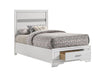 Miranda Full & Twin Storage Bed White - Furniture Land (Milwaukee, WI)