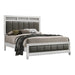 Barzini California King, E.King, & Queen Upholstered Panel Bed White - Furniture Land (Milwaukee, WI)