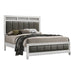 Barzini California King, E.King, & Queen Upholstered Panel Bed White - Furniture Land (Milwaukee, WI)