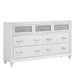 Barzini 7-drawer Dresser White - Furniture Land (Milwaukee, WI)