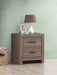 Brantford 2-drawer Nightstand Barrel Oak - Furniture Land (Milwaukee, WI)