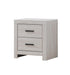 Brantford 2-drawer Nightstand Coastal White - Furniture Land (Milwaukee, WI)