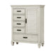 Franco 5-drawer Door Chest Antique White - Furniture Land (Milwaukee, WI)