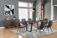 Aiken Upholstered Tufted Side Chairs Brown (Set of 4) - Furniture Land (Milwaukee, WI)