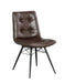 Aiken Upholstered Tufted Side Chairs Brown (Set of 4) - Furniture Land (Milwaukee, WI)