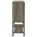 Claremont Sliding Door Bar Cabinet with Lower Shelf Grey Driftwood - Furniture Land (Milwaukee, WI)