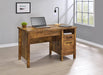 Delwin Lift Top Office Desk with File Cabinet Antique Nutmeg - Furniture Land (Milwaukee, WI)