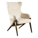 Walker Upholstered Accent Chair Cream and Bronze - Furniture Land (Milwaukee, WI)