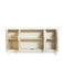 Voula Rectangular 4-door Accent Cabinet White and Gold - Furniture Land (Milwaukee, WI)