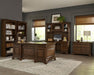 Hartshill Executive Desk with File Cabinets Burnished Oak - Furniture Land (Milwaukee, WI)