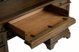 Hartshill Credenza with Power Outlet Burnished Oak - Furniture Land (Milwaukee, WI)
