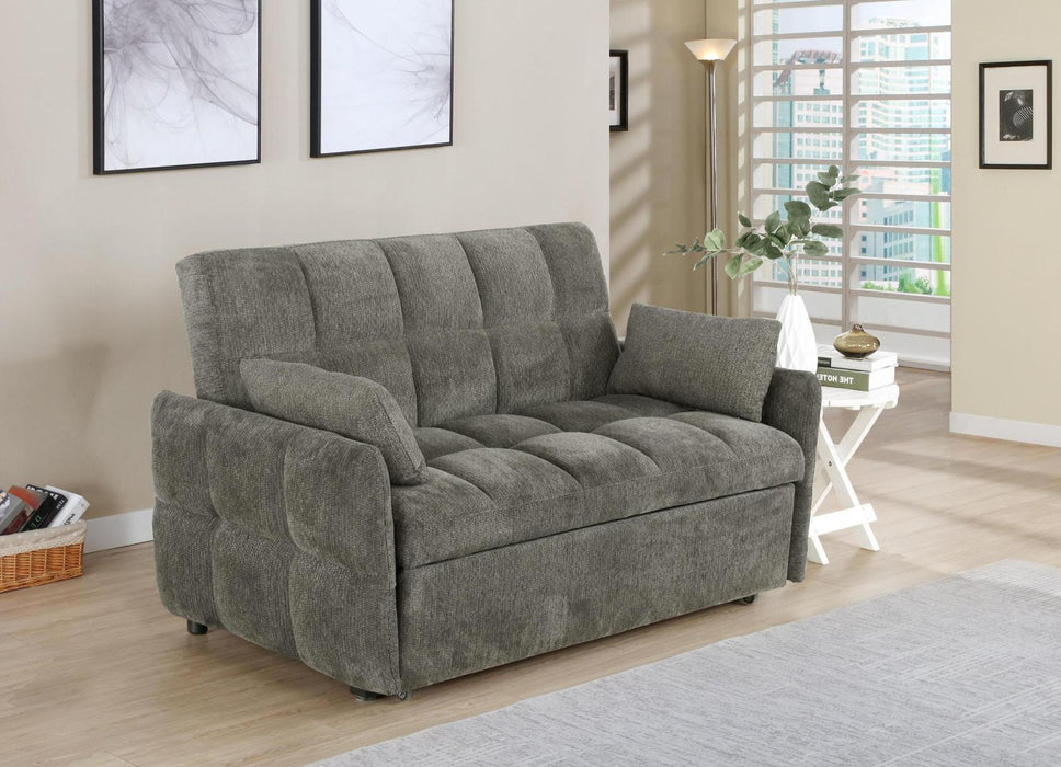 Cotswold Tufted Cushion Sleeper Sofa Bed Light Grey & Dark Grey - Furniture Land (Milwaukee, WI)
