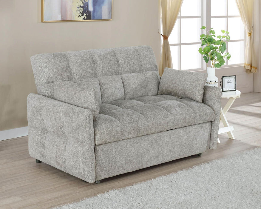 Cotswold Tufted Cushion Sleeper Sofa Bed Light Grey & Dark Grey - Furniture Land (Milwaukee, WI)