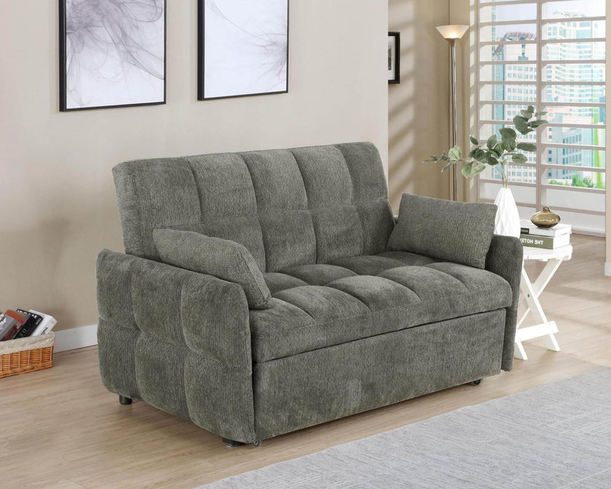 Cotswold Tufted Cushion Sleeper Sofa Bed Light Grey & Dark Grey - Furniture Land (Milwaukee, WI)